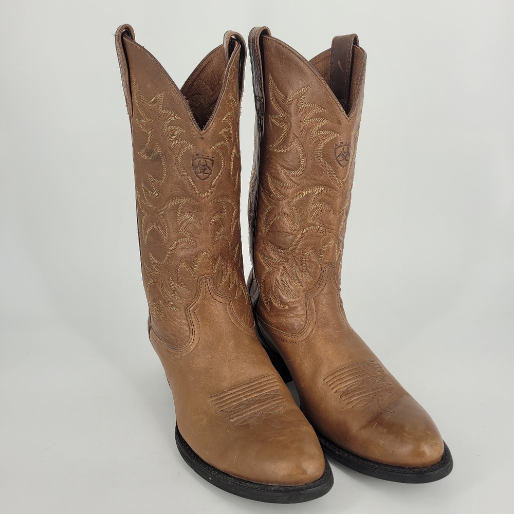Men’s Ariat Legend Western Brown Tan Cowboy Boots Size 10D
